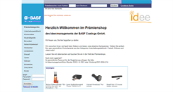 Desktop Screenshot of basf-coatings.werbepraemien.com