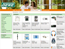 Tablet Screenshot of gewe.werbepraemien.com